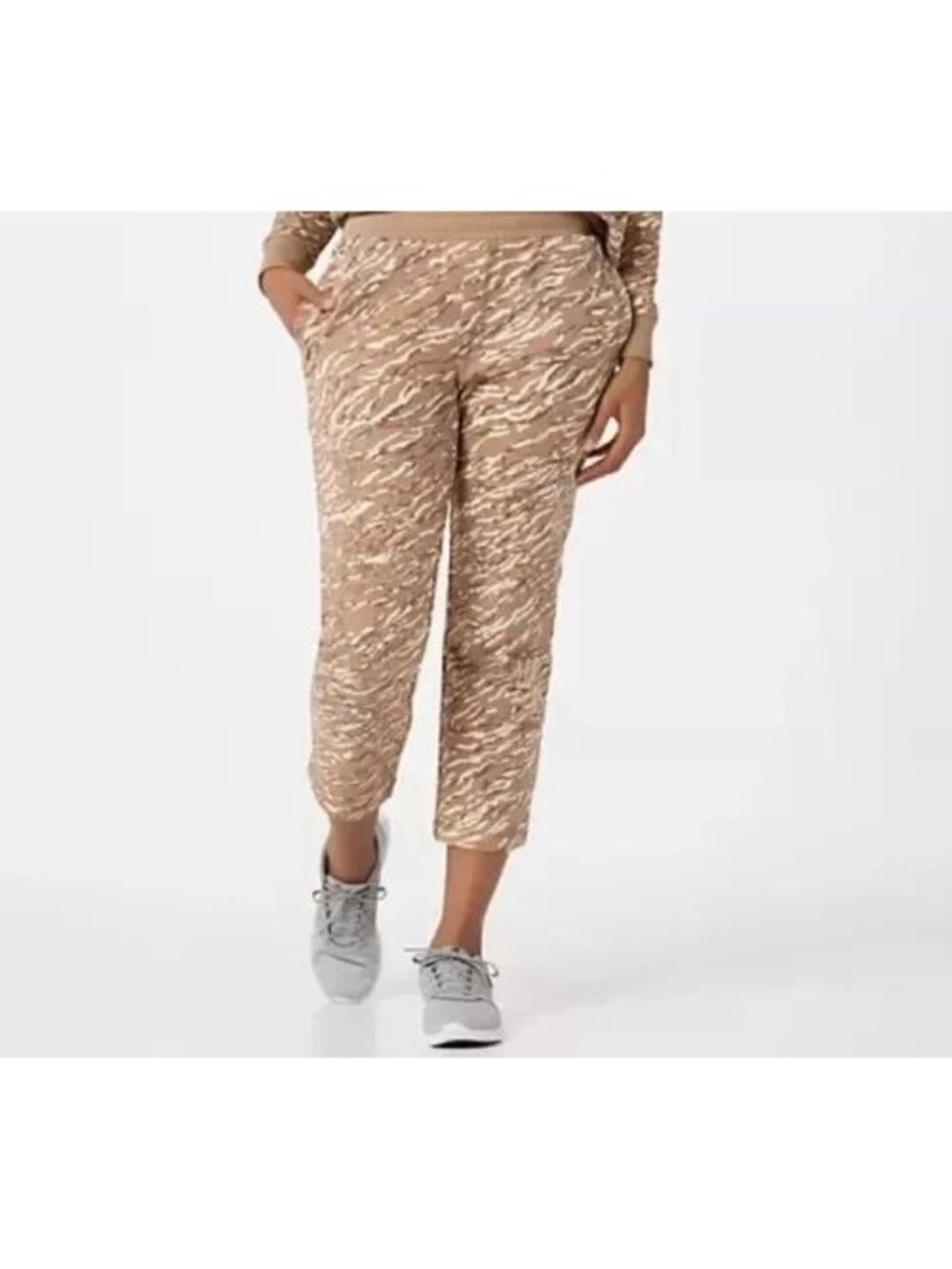 Isaac Mizrahi Live Pants XXS Reg SOHO French Terry Crop Cotton Blend NEW